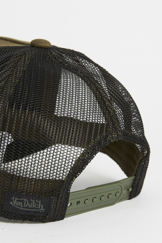 casquette baseball US flag kaki homme Von Dutch