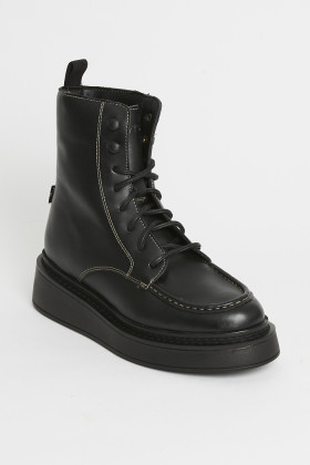 Chaussures montantes Luna noires femme