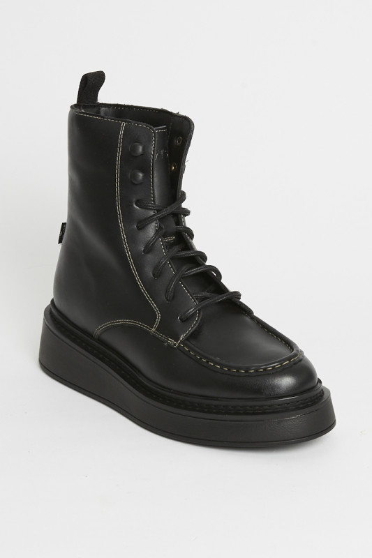 Chaussures montantes Luna noires femme