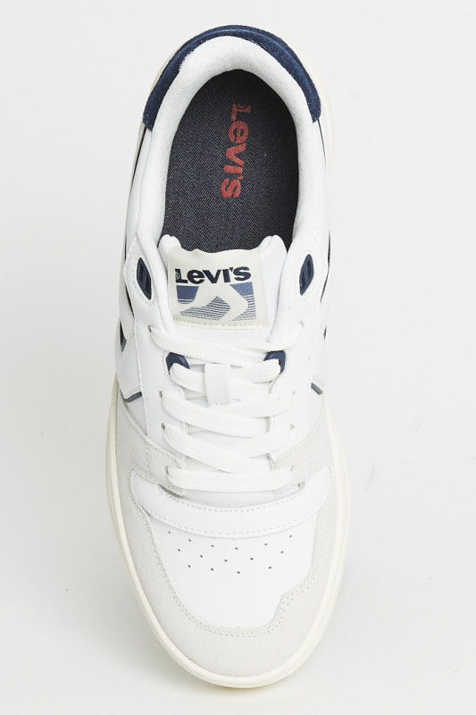 Sneakers Glide blanches et noires levi's