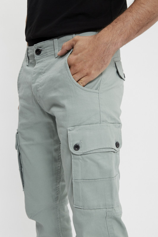 Pantalon cargo vert clair jack & jones