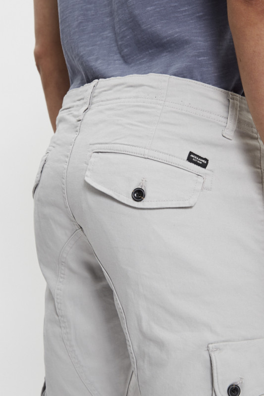 Pantalon cargo gris clair jack & jones