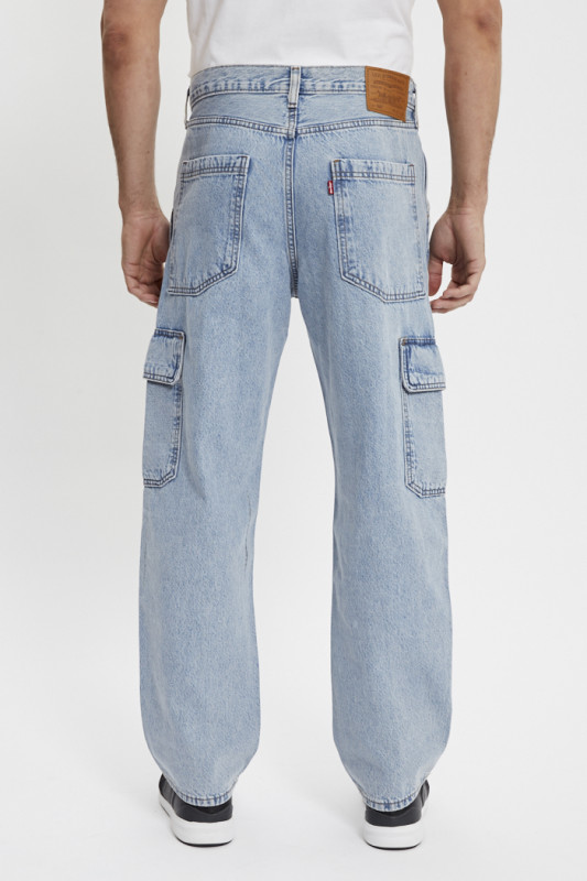 Jeans 568 cargo loose light indigo