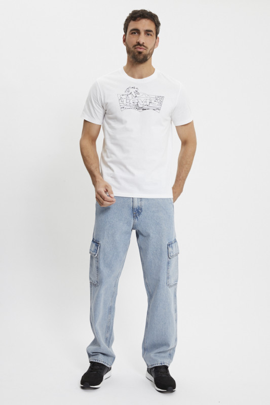 Jeans 568 cargo loose light indigo homme levi's