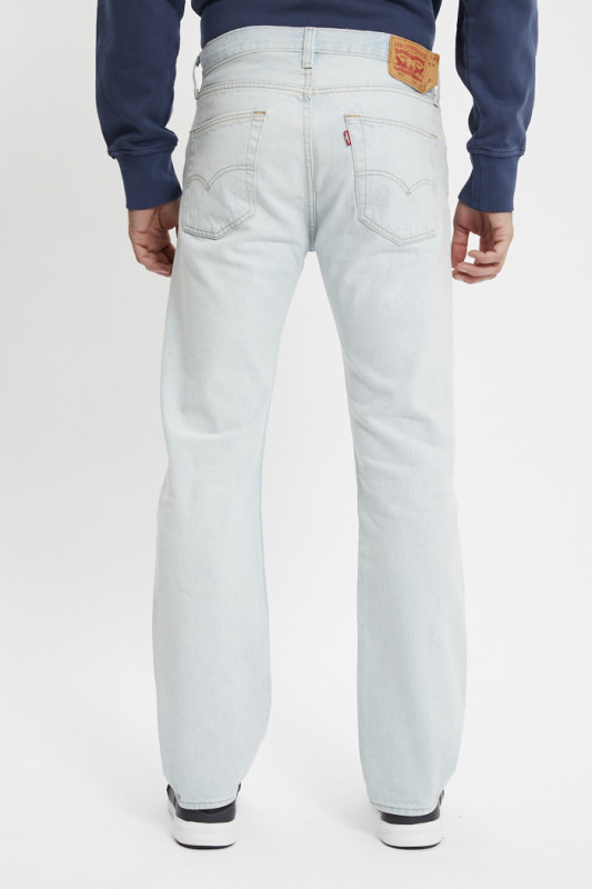 Jeans 501 levis Original denim light indigo homme