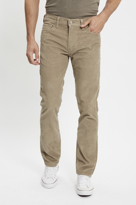Jeans 511 slim timber wolf velours marron homme
