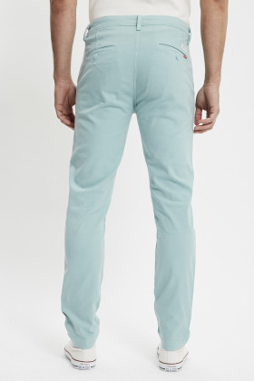 Chino XX slim bleu vert