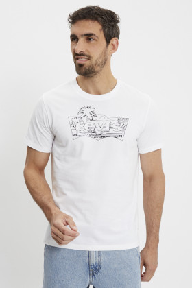 T-shirt Graphic Palm blanc homme