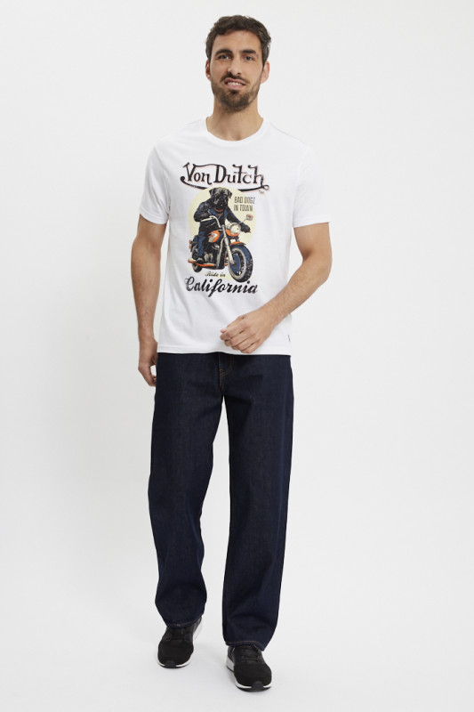 Jeans 568 loose straight  dark indigo levi's homme