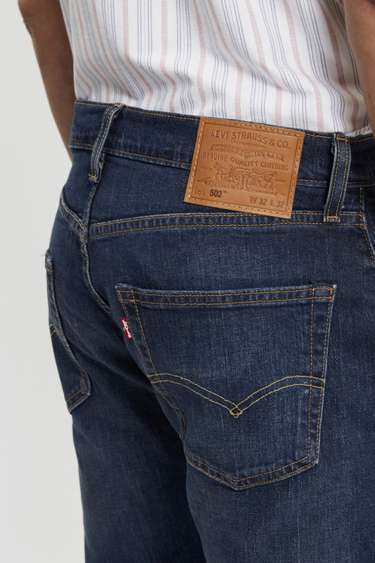 Jeans 502 taper rainfall dark indigo homme levi's