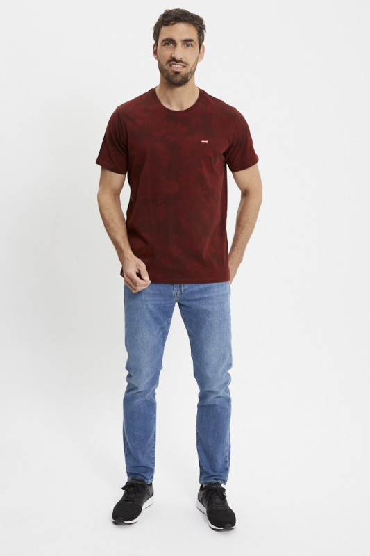 T-shirt original bordeaux uni homme levi's