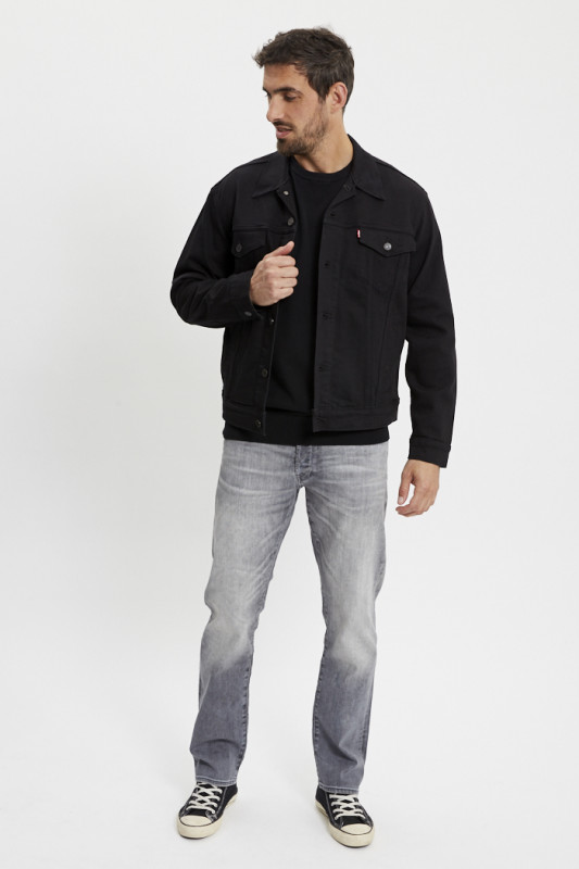 Veste trucker noire homme levi's
