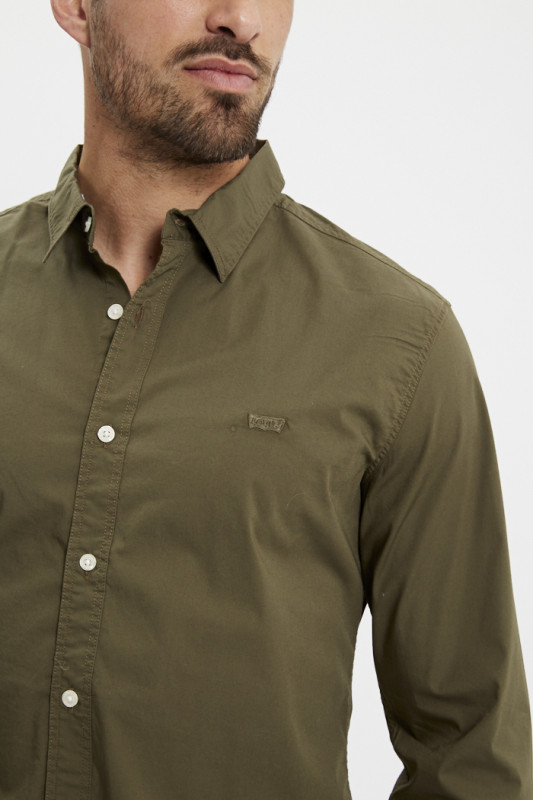 Chemise slim Battery Housemark kaki homme levi's