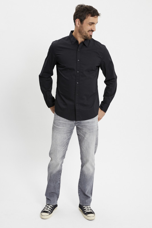 Chemise slim Battery Housemark noir homme