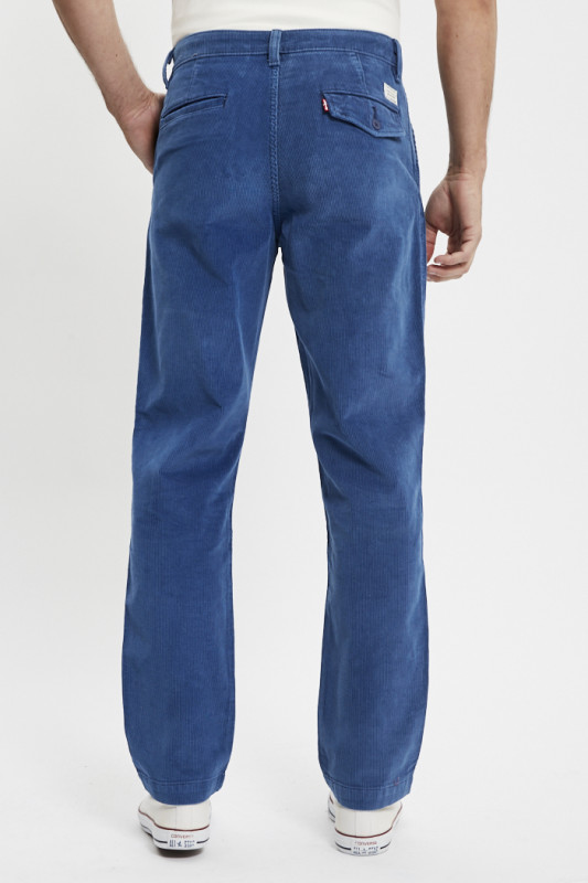 Chino XX authentic en velours bleu