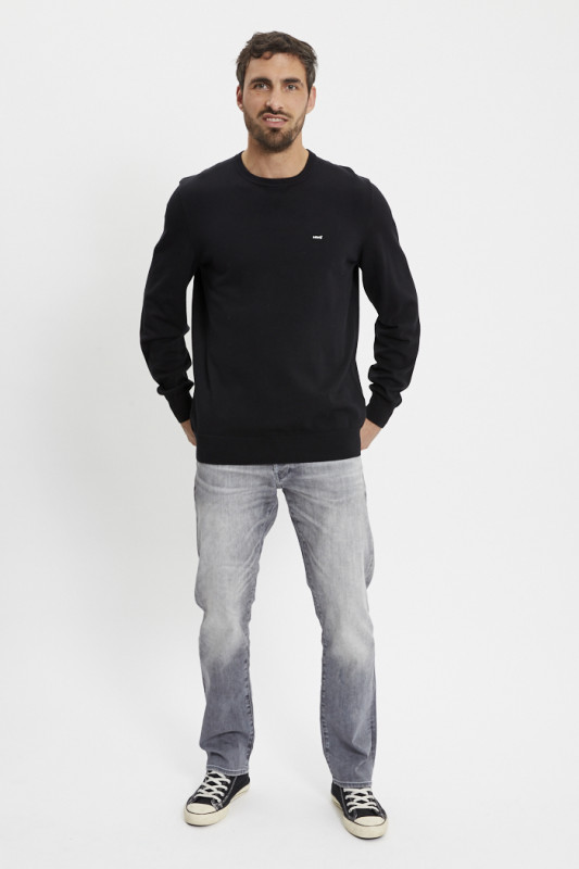 Pull housemark léger noir homme