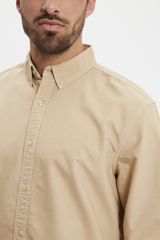 Chemise authentic col boutonné safari homme