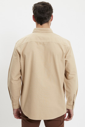 Chemise authentic col boutonné safari