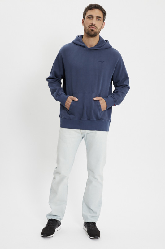 Hoodie authentic à capuche bleu levi's