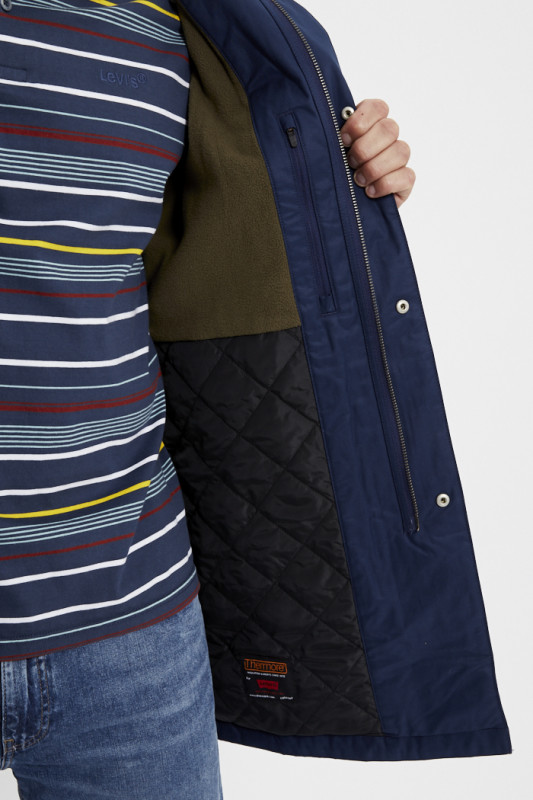 Parka Harrison bleu marine levi's coupe standard