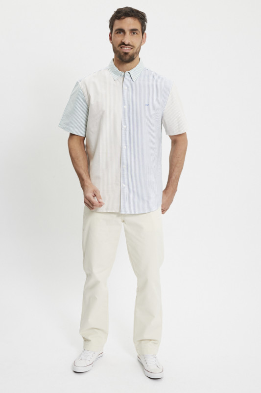 Chemise manches courtes Authentic à rayures homme