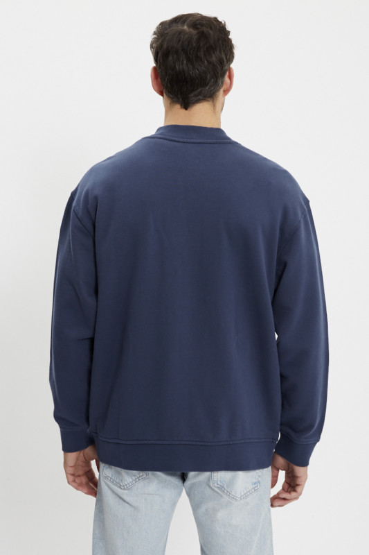 Bomber cardigan bleu marine