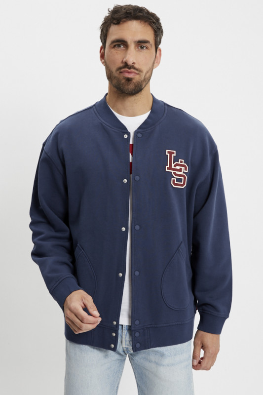 Bomber cardigan bleu marine levi's