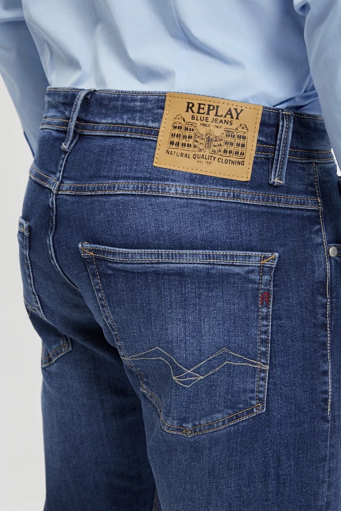Jean Homme Replay – Taille W29 – Bleu 100% Coton – Coupe Droite – Neuf Avec étiquettes