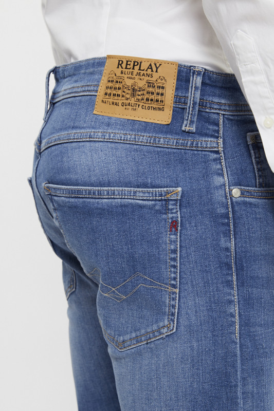 Jeans Willbi coupe regulière denim délavé homme