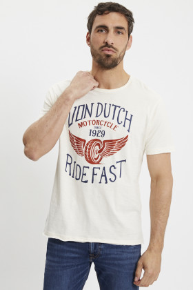 T-shirt blanc Fast Von Dutch