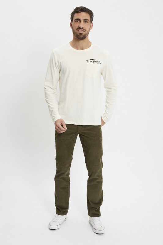 T-shirt beige manches longues Hiro homme von dutch