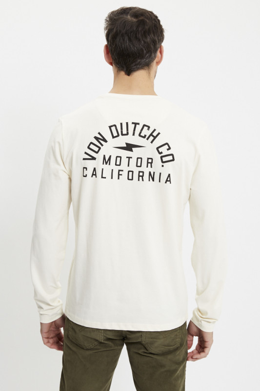 T-shirt beige manches longues Hiro