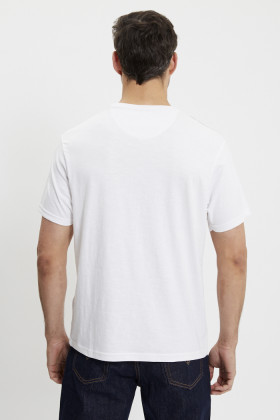 T-shirt blanc effet flammé Dogz