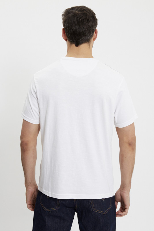 T-shirt blanc effet flammé Dogz