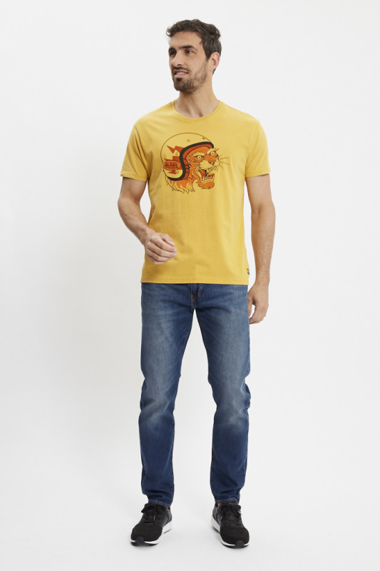 T-shirt Orange Lion homem von dutch