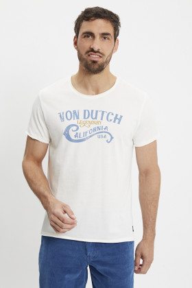 T-shirt blanc California Von Dutch