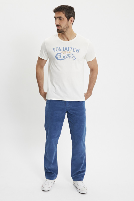 T-shirt blanc California von dutch homme