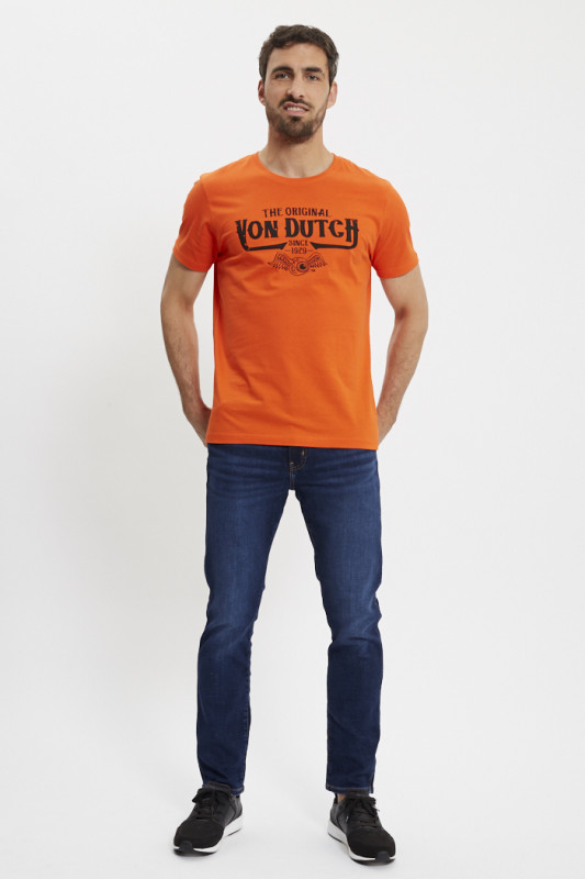 T-shirt col rond Origin Orange homme