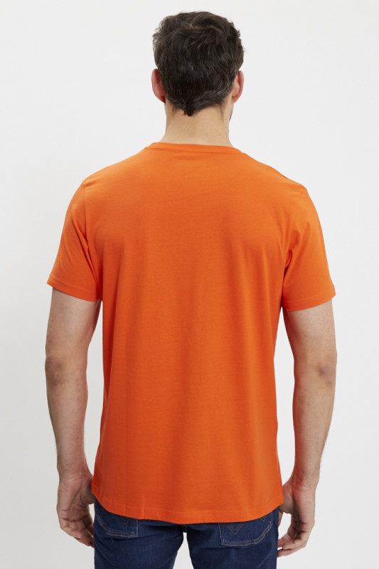 T-shirt col rond Origin Orange