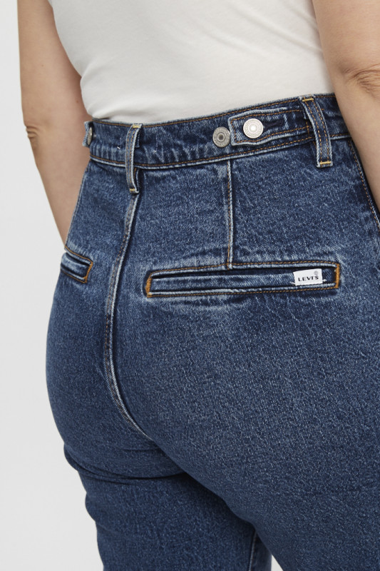 Jeans droit ribcage ank tailored femme levi's