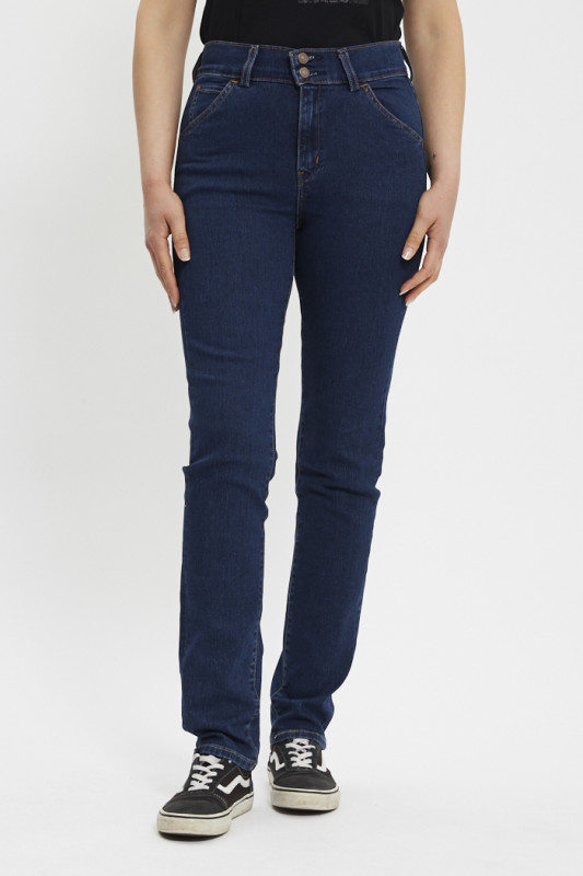 Jeans 724 straight tailored dark indigo femme