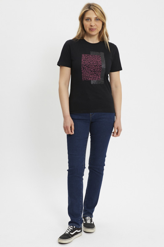 Jeans 724 straight tailored dark indigo femme levi's