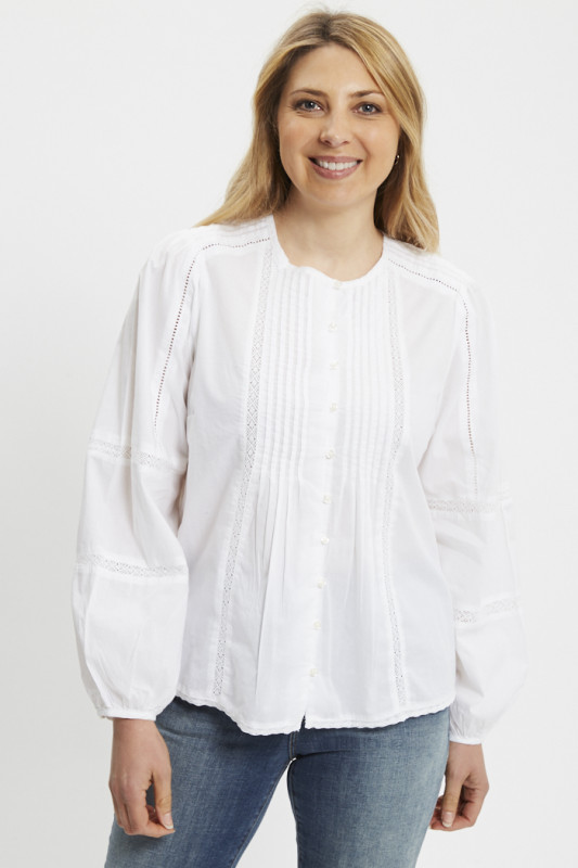 Chemisier Aliyah blanc femme