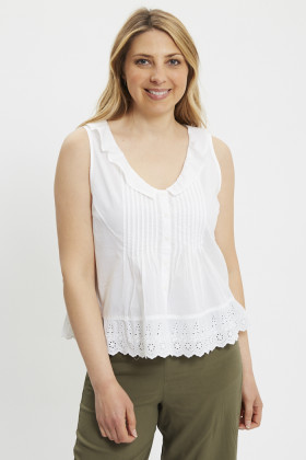 Blouse Fauna blanche femme