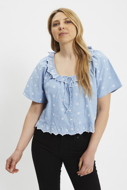 Blouse Lyka bleu ciel