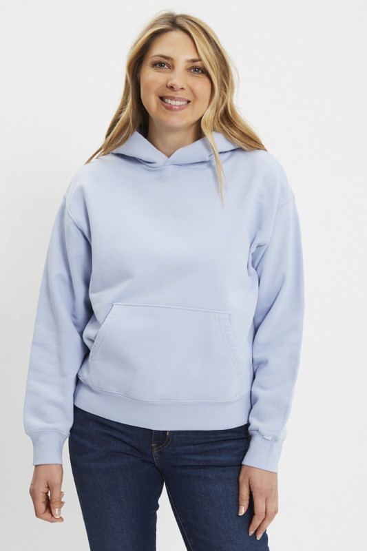 Sweat à capuche Heritage parme femme