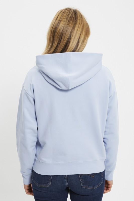 Sweat à capuche Heritage parme