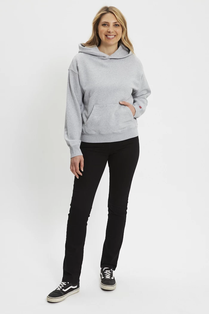 Sweat à capuche gris Heritage femme Levi's Destock Jeans