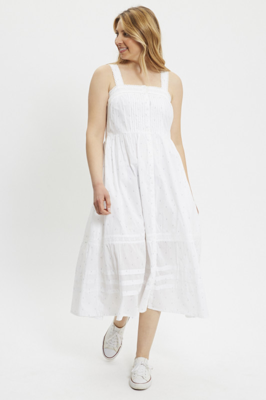 Robe mi-longue Cici blanche femme levi's