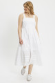 Robe mi-longue Cici blanche